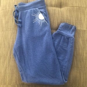 WILDFOX Super Soft Blue Jogger Sweatpants Sz M